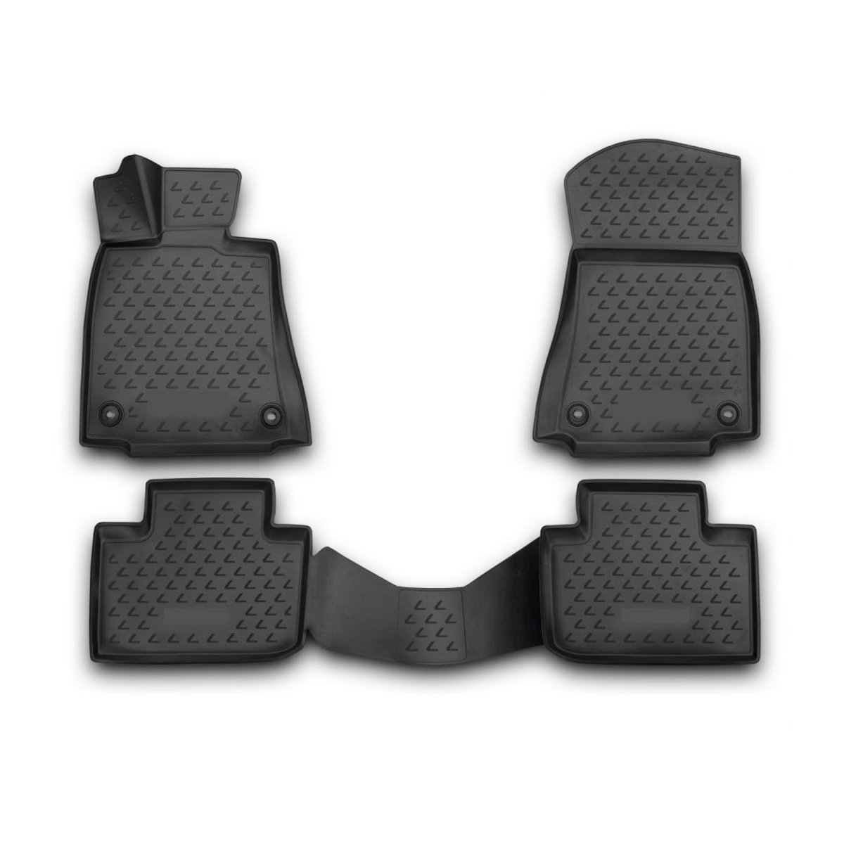 Lexus IS250 Floor Mats - Omac - Rubber TPE 4 Pcs - Black - 2014-2020 Lexus IS250 Floor Mats - Omac - Rubber TPE 4 Pcs - Black - 2014-2020